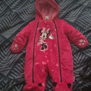 Disney Minnie Mouse Pink Kids Footie